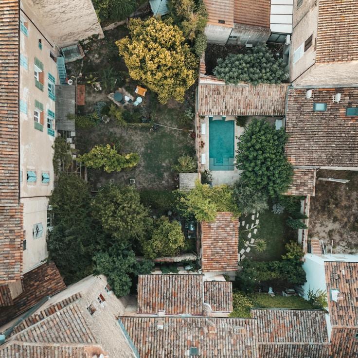 Entertainment zone at night in France